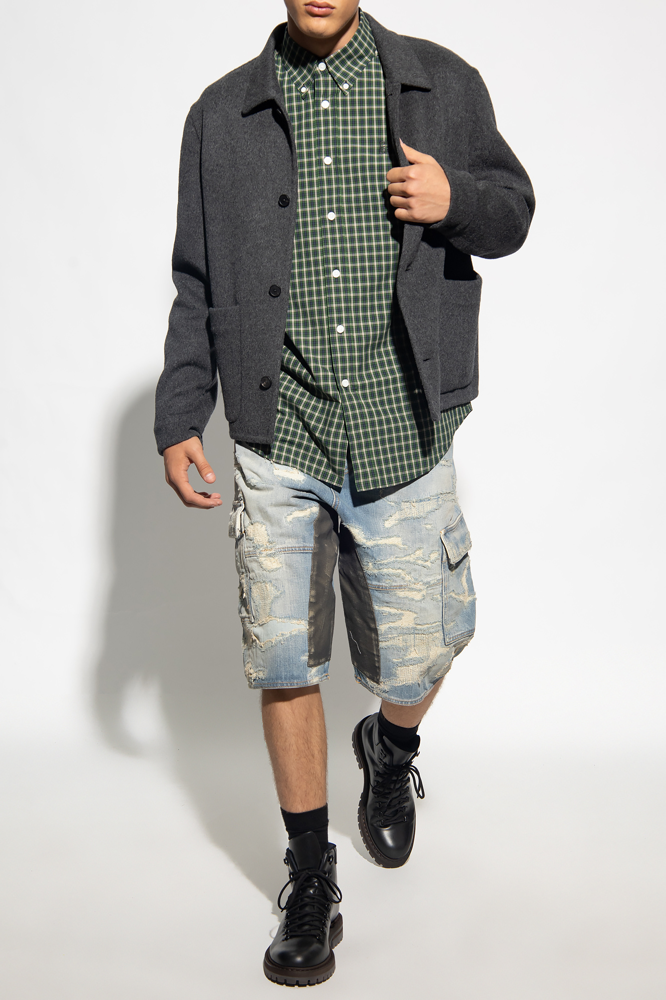 Blue Denim shorts with vintage effect Givenchy - Givenchy Blue Denim shorts with vintage effect Givenchy - Givenchy